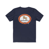 Love Bark-A-Bout Varsity (Front)__Oval Logo (Back)  ||  Bella + Canvas 3001 Unisex Jersey Short Sleeve Tee