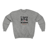 I Love Dog Kisses || Unisex Heavy Blend™ Crewneck Sweatshirt