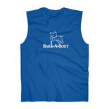 Dog Jumping Logo (Front)__BAB Oval (Back)  ||  Men's Ultra Cotton Sleeveless Tank