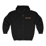 Bark-A-Bout Logo (Front) and Oval Logo (Back)  ||  Unisex Heavy Blend™ Full Zip-Up Hoodie