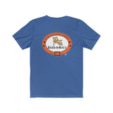 Love Bark-A-Bout Varsity (Front)__Oval Logo (Back)  ||  Bella + Canvas 3001 Unisex Jersey Short Sleeve Tee