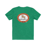 Love Bark-A-Bout Varsity (Front)__Oval Logo (Back)  ||  Bella + Canvas 3001 Unisex Jersey Short Sleeve Tee