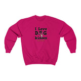 I Love Dog Kisses || Unisex Heavy Blend™ Crewneck Sweatshirt
