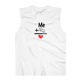 Me + Dog = Love (Front)__BAB Oval (Back)  || Men's Ultra Cotton Sleeveless Tank