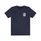 Live, Love, Bark (Front)__Live, Love, Bark (Back) || Bella + Canvas 3001 Unisex Jersey Short Sleeve Tee