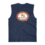 Bark-A-Bout Word (Front)__Oval Logo (Back)  || Men's Ultra Cotton Sleeveless Tank