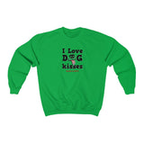 I Love Dog Kisses || Unisex Heavy Blend™ Crewneck Sweatshirt
