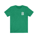 Live, Love, Bark (Front)__Live, Love, Bark (Back) || Bella + Canvas 3001 Unisex Jersey Short Sleeve Tee