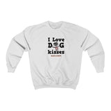 I Love Dog Kisses || Unisex Heavy Blend™ Crewneck Sweatshirt
