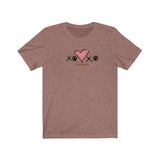 XOXO__Black Font || Bella + Canvas 3001 Unisex Jersey Short Sleeve Tee