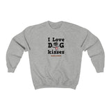 I Love Dog Kisses || Unisex Heavy Blend™ Crewneck Sweatshirt