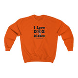 I Love Dog Kisses || Unisex Heavy Blend™ Crewneck Sweatshirt