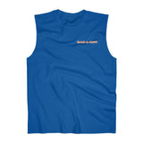 Bark-A-Bout Word (Front)__Oval Logo (Back)  || Men's Ultra Cotton Sleeveless Tank