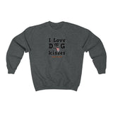 I Love Dog Kisses || Unisex Heavy Blend™ Crewneck Sweatshirt