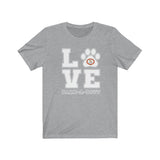 LOVE Bark-A-Bout Varsity || Bella + Canvas 3001 Unisex Jersey Short Sleeve Tee