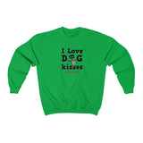 I Love Dog Kisses || Unisex Heavy Blend™ Crewneck Sweatshirt