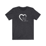 Painted On My Heart (Front)__BAB Logo (Back)  ||  Bella + Canvas 3001 Unisex Jersey Short Sleeve Tee