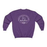 LOVE with Bark-A-Bout Outline (Front)___BAB Oval Outline (Back)  ||  Unisex Heavy Blend™ Crewneck Sweatshirt