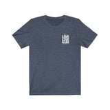 Live, Love, Bark (Front)__Live, Love, Bark (Back) || Bella + Canvas 3001 Unisex Jersey Short Sleeve Tee