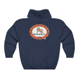 Bark-A-Bout Outline (Front)__Bark-A-Bout Oval (Back) || Unisex Heavy Blend™ Pullover Hooded Sweatshirt