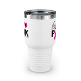 Bark Pink, Pit Bull and Breast Cancer Awareness || Ringneck Tumbler