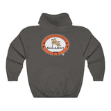 Bark-A-Bout Outline (Front)__Bark-A-Bout Oval (Back) || Unisex Heavy Blend™ Pullover Hooded Sweatshirt