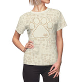 Paw Logo || Women's AOP Cut & Sew Tee