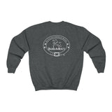 LOVE with Bark-A-Bout Outline (Front)___BAB Oval Outline (Back)  ||  Unisex Heavy Blend™ Crewneck Sweatshirt