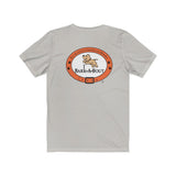 Me + Dog = Love (Front)__BAB Oval (Back)  ||  Bella + Canvas 3001 Unisex Jersey Short Sleeve Tee