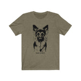 German Shepherd__Cool Toned T-Shirts || Bella + Canvas 3001 Unisex Jersey Short Sleeve Tee
