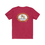 Love Bark-A-Bout Varsity (Front)__Oval Logo (Back)  ||  Bella + Canvas 3001 Unisex Jersey Short Sleeve Tee