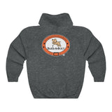 Bark-A-Bout Outline (Front)__Bark-A-Bout Oval (Back) || Unisex Heavy Blend™ Pullover Hooded Sweatshirt