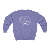 LOVE with Bark-A-Bout Outline (Front)___BAB Oval Outline (Back)  ||  Unisex Heavy Blend™ Crewneck Sweatshirt